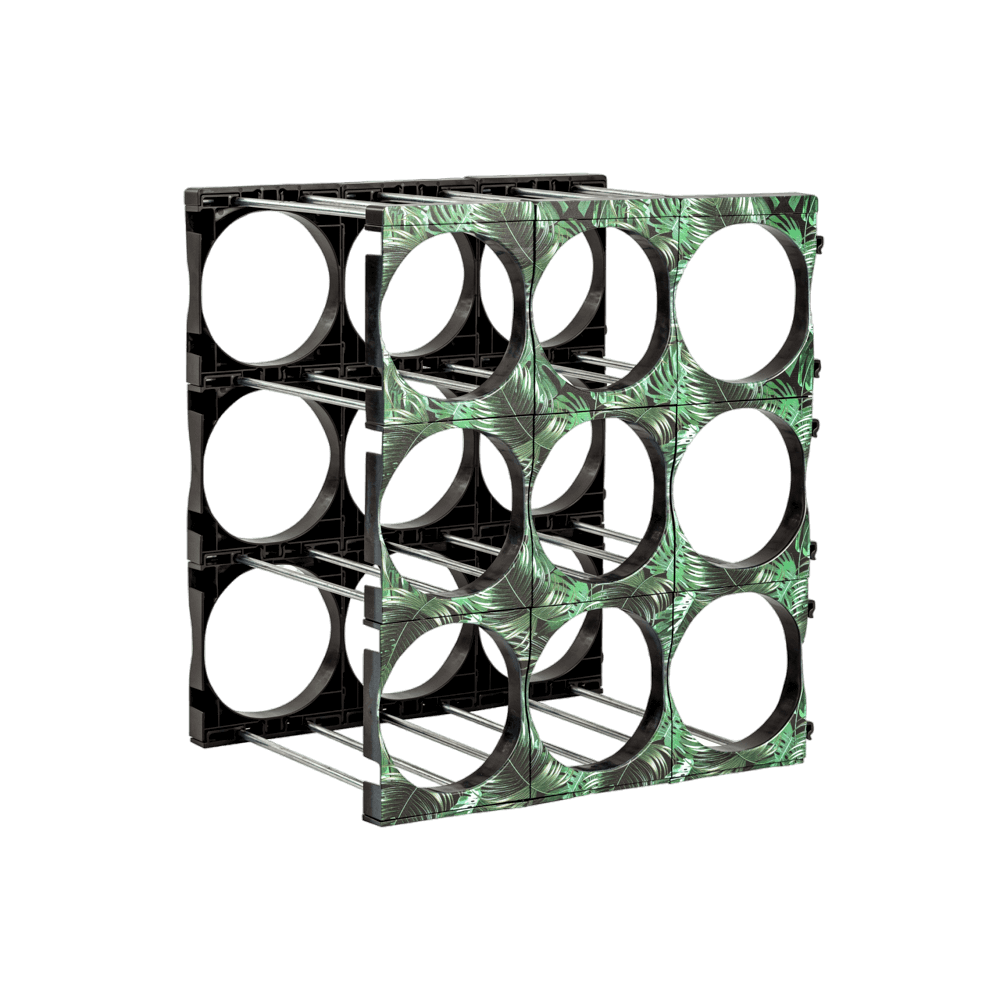 Caneva Wine Rack Patterned