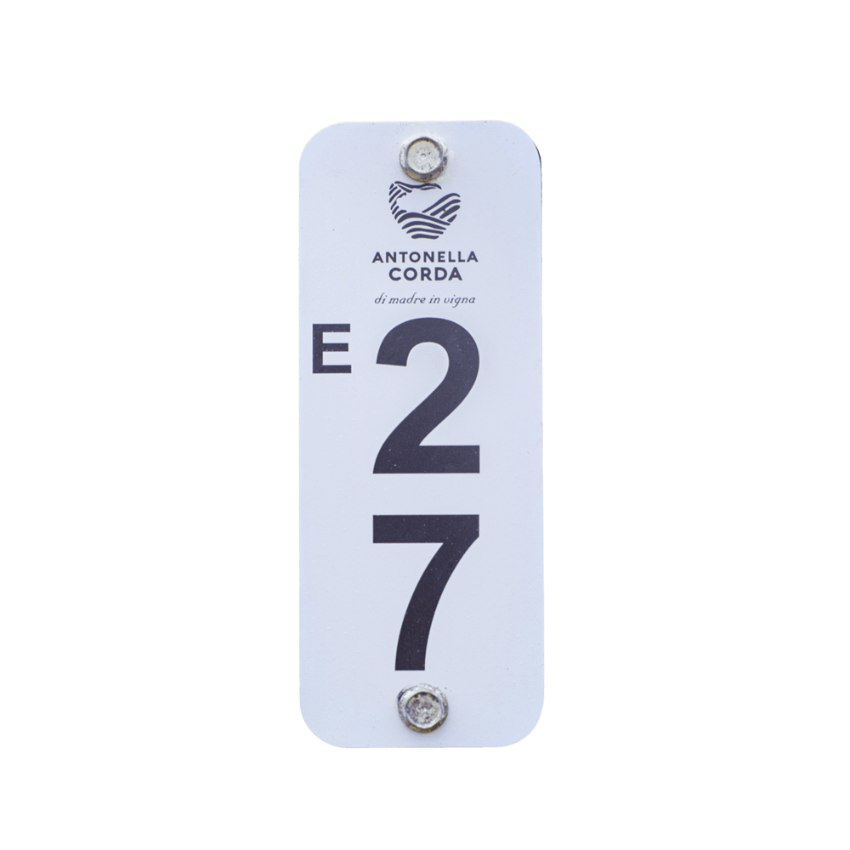 Etiquetas numeradas para postes de viñedo "Grapes"